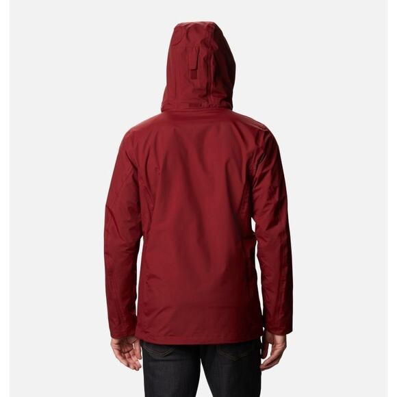 Columbia Men’s Size XXL Mission Air 3-In-1 Interchange Jacket Red Jasper/Shark - Picture 2 of 11